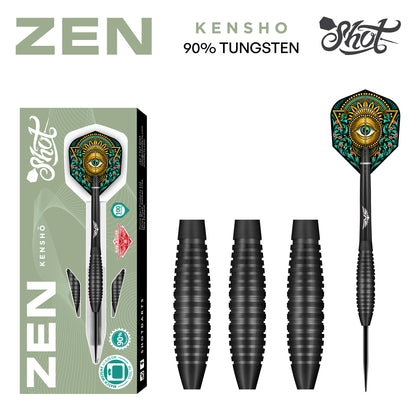 Shot Zen Kensho Steel Tip Dart Set-90% Tungsten-23gm