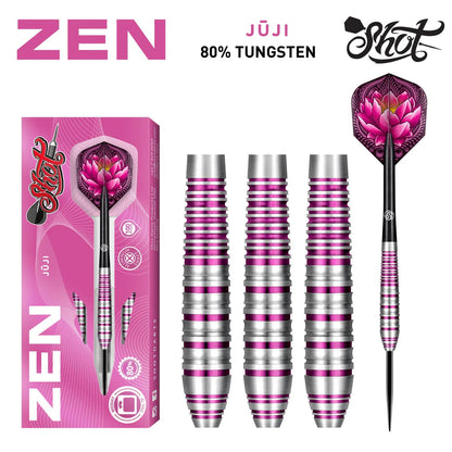 Shot Zen Juji Steel Tip Dart Set-80% Tungsten-23gm