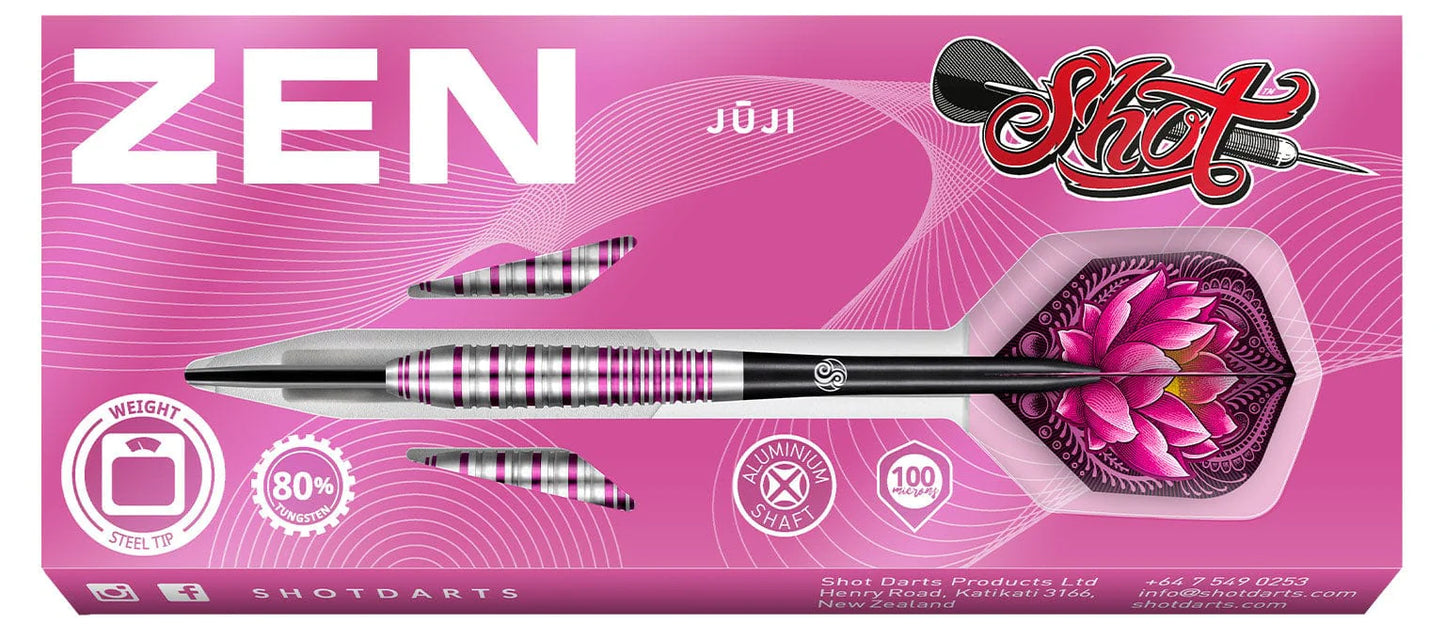 Shot Zen Juji Steel Tip Dart Set-80% Tungsten-23gm