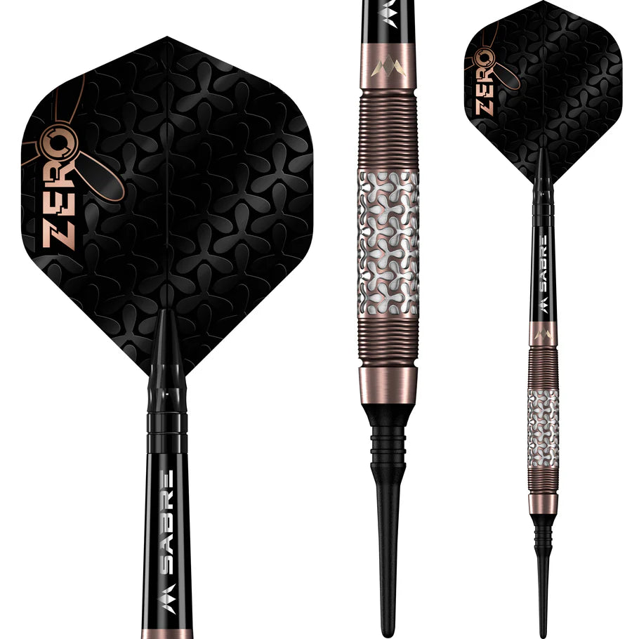 Mission Zero Soft Tip Darts - 97.5% Tungsten Bronze PVD - 18gm