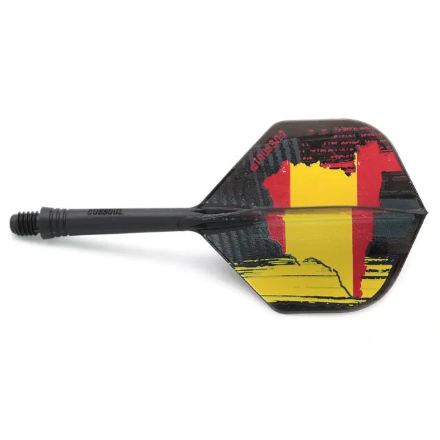 CUESOUL ROST AK5 Integrated Dart Shaft & Flight - Standard Shape - Medium - Spanish Flag