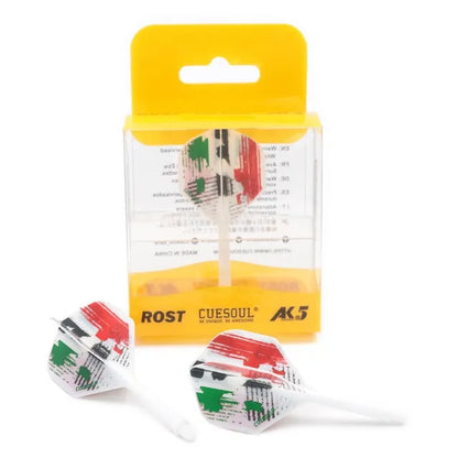 CUESOUL ROST AK5 Integrated Dart Shaft & Flight - Standard Shape - Medium - Italian Flag