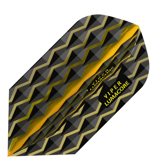 Viper V-100 Flights Lumacore Slim Yellow/Black Dart Flights