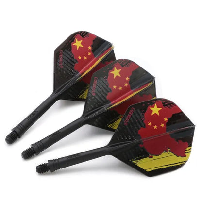 CUESOUL ROST AK5 Integrated Dart Shaft & Flight - Standard Shape - Medium - Chinese Flag