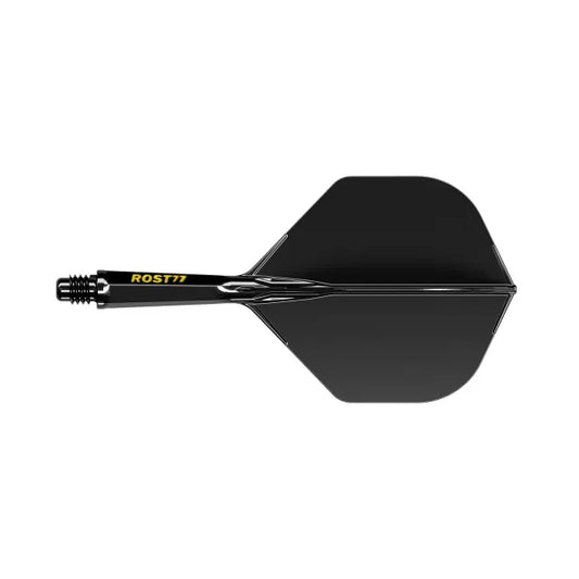 CUESOUL ROST 77 Integrated Dart Shaft & Flight - Standard Shape - Long - Solid Black