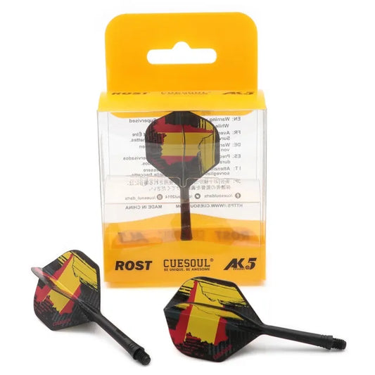 CUESOUL ROST AK5 Integrated Dart Shaft & Flight - Standard Shape - Medium - Spanish Flag