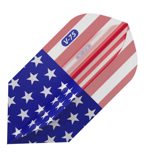 Viper V-75 Dart Flights Slim American Flag Translucent Classic