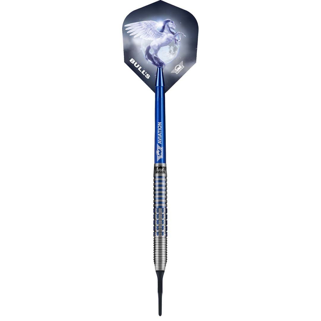 Bull's NL Blue Pegasus A 95% Tungsten 18 gram Soft Tip Dart Set