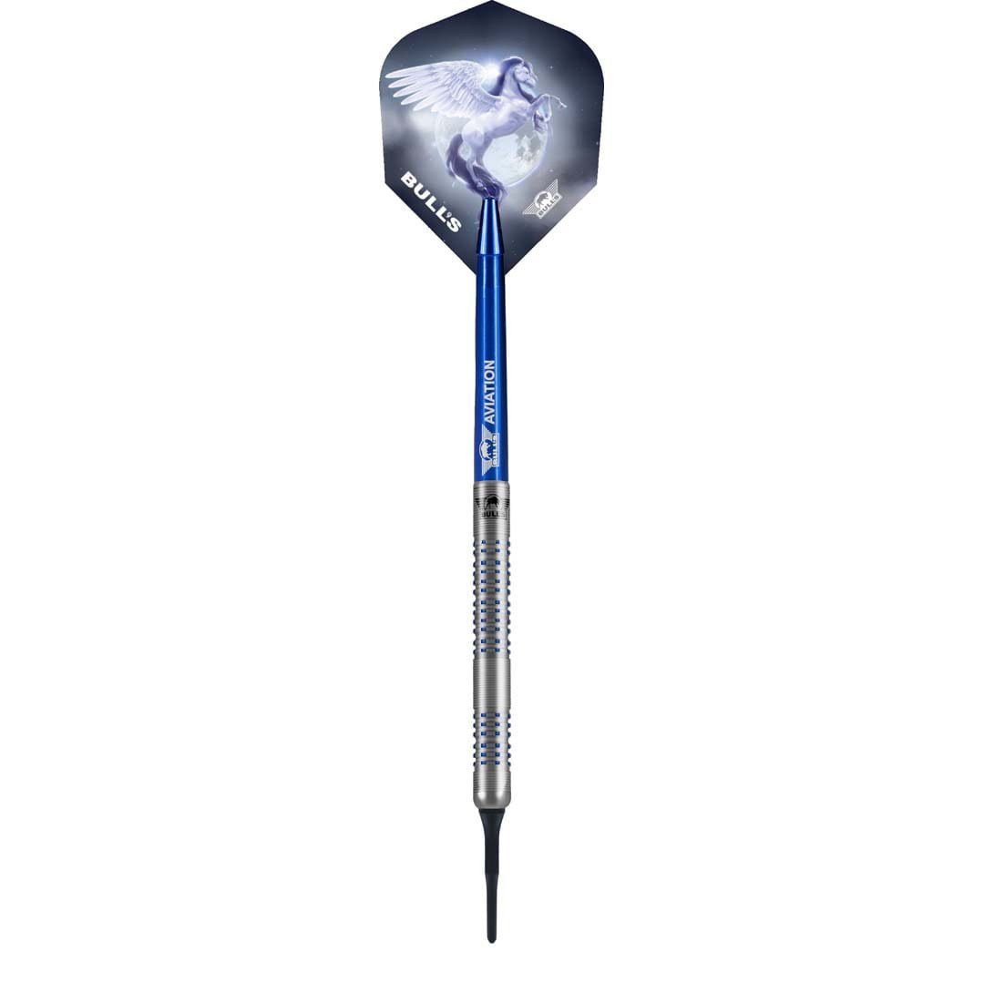 Bull's NL Blue Pegasus B 95% Tungsten 20 gram Soft Tip Dart Set