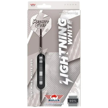 Bull's NL Lightning White 90% Tungsten 25 gram Steel Tip Dart Set