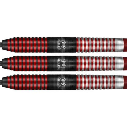 Bull's NL Phantom Grip Red 90% Tungsten 25 gram Steel Tip Dart Set