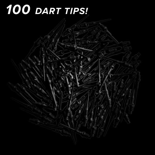 Viper Tufflex Tips II 2BA 100Ct Soft Dart Tips - Black