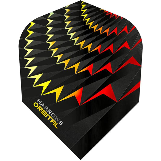 Harrows Orbital Yellow Red Standard Dart Flights