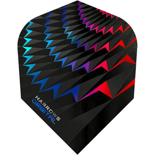 Harrows Orbital Blue Red Standard Dart Flights