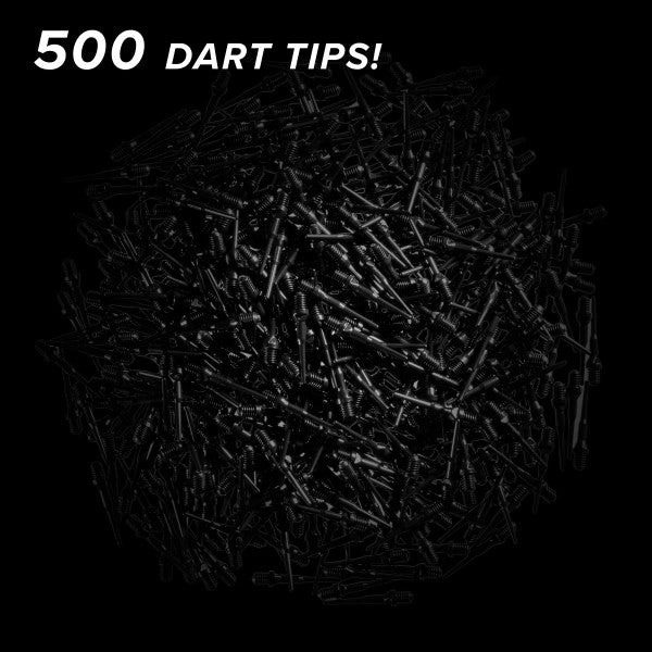 Viper Tufflex Tips II 2BA 500Ct Soft Dart Tips - Black