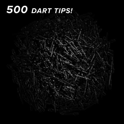 Viper Tufflex Tips II 2BA 500Ct Soft Dart Tips - Black