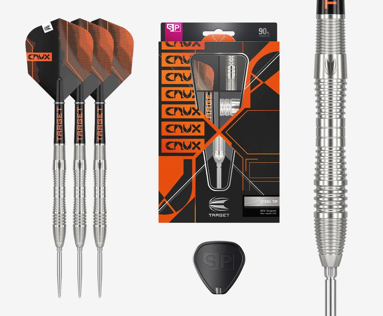 Target CRUX 03 Swiss Point Steel Tip Darts 90% Tungsten 26g