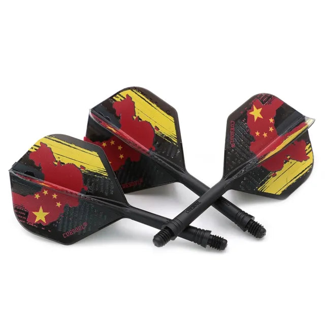 CUESOUL ROST AK5 Integrated Dart Shaft & Flight - Standard Shape - Medium - Chinese Flag