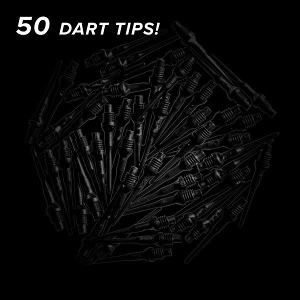 Viper Tufflex Tips II 2BA 50Ct Soft Dart Tips - Black