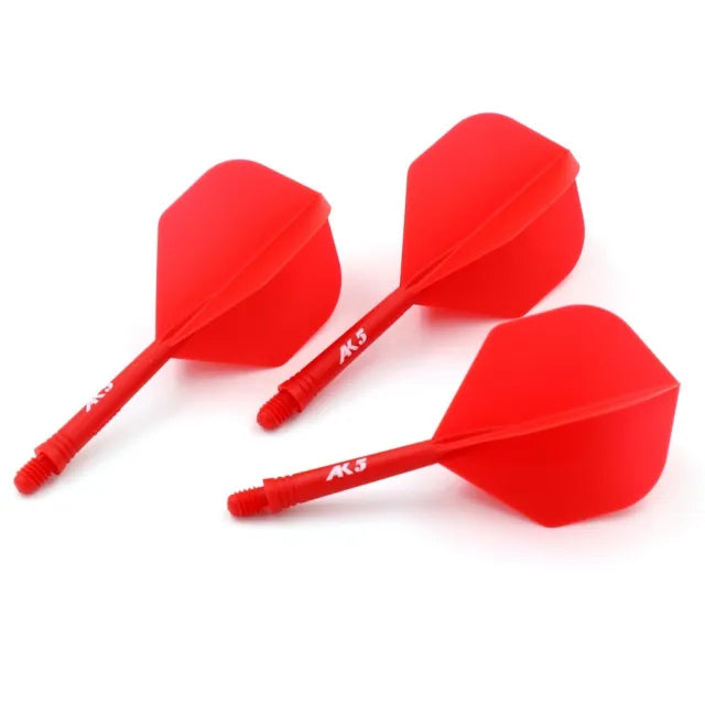 CUESOUL ROST AK5 Integrated Dart Shaft & Flight - Standard Shape - Short - Red