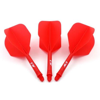 CUESOUL ROST AK5 Integrated Dart Shaft & Flight - Standard Shape - Short - Red