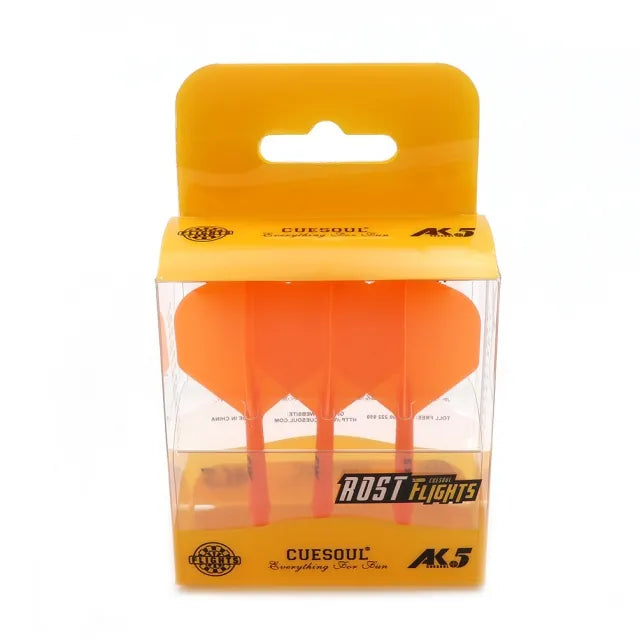 CUESOUL ROST AK5 Integrated Dart Shaft & Flight - Standard Shape - Long - Orange