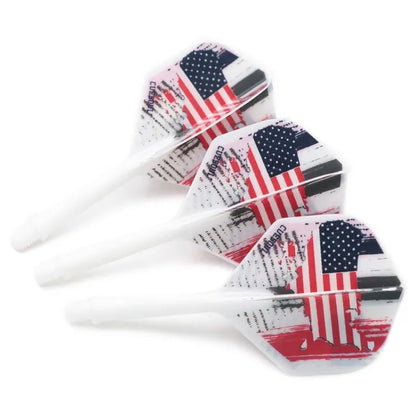 CUESOUL ROST AK5 Integrated Dart Shaft & Flight - Standard Shape - Medium - USA Flag