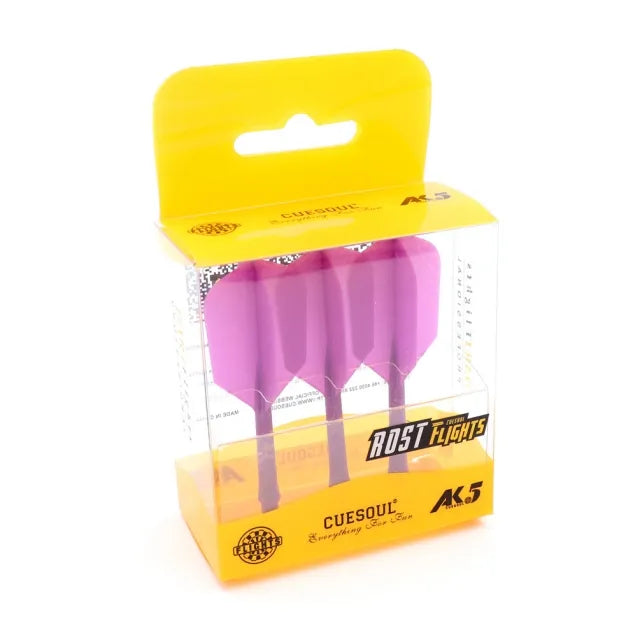 CUESOUL ROST AK5 Integrated Dart Shaft & Flight - Slim Shape - Medium - Purple