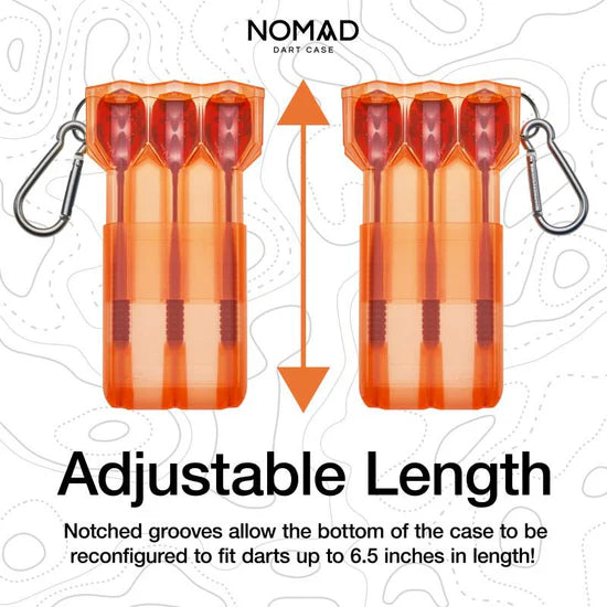 Casemaster Nomad Adjustable Dart Case Neon Orange