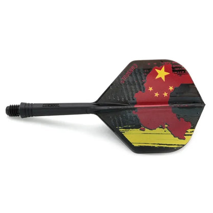 CUESOUL ROST AK5 Integrated Dart Shaft & Flight - Standard Shape - Medium - Chinese Flag