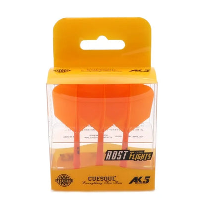 CUESOUL ROST AK5 Integrated Dart Shaft & Flight - Big Wing Shape - Medium - Orange