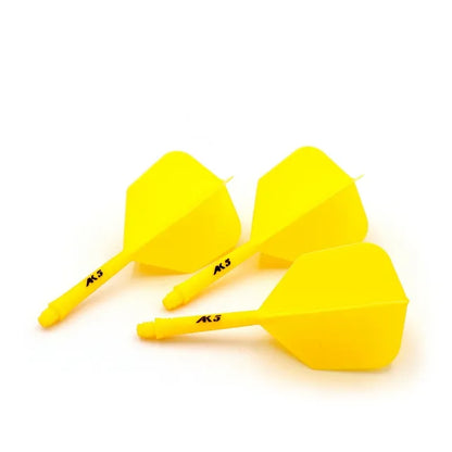 CUESOUL ROST AK5 Integrated Dart Shaft & Flight - Big Wing Shape - Long - Yellow