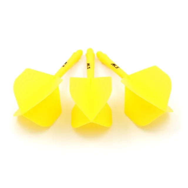 CUESOUL ROST AK5 Integrated Dart Shaft & Flight - Standard Shape - Short - Yellow