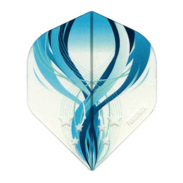 Viper Pentathlon Dart Flights - Standard Translucent Design White/Blue