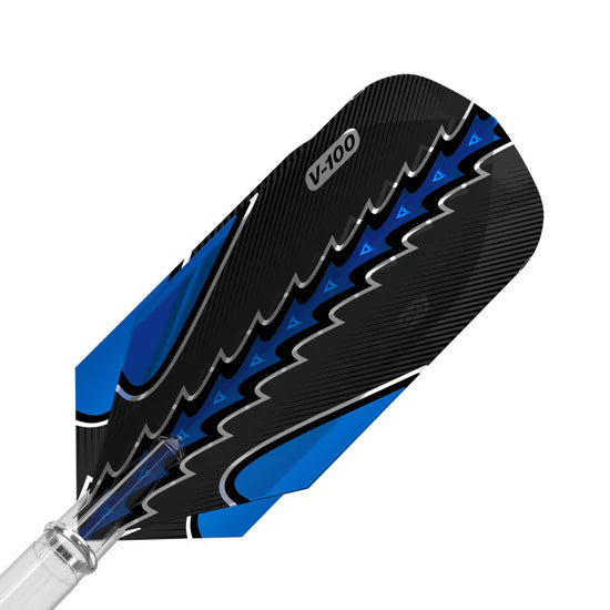 Viper Black Flux Dart Flights Slim Blue