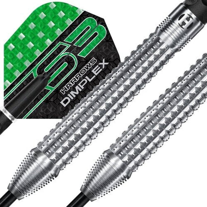 Harrows Dimplex S3 Darts - Steel Tip Darts - 90% Tungsten - 22g Tapered