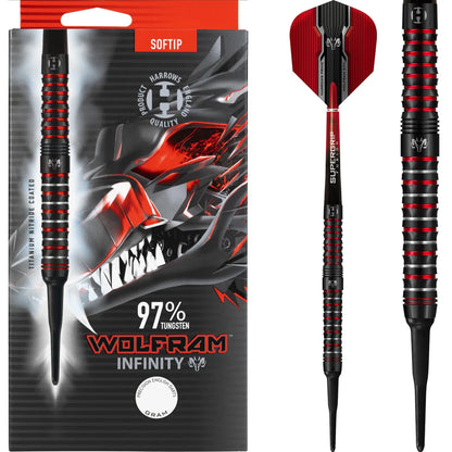 Harrows Wolfram Infinity - Soft Tip Darts - 97% Tungsten - 18g