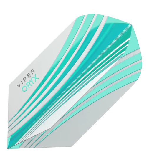 Viper V-100 Flights Oryx Slim Teal/White Dart Flights