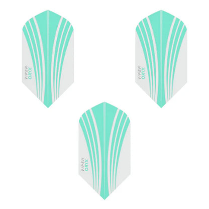 Viper V-100 Flights Oryx Slim Teal/White Dart Flights