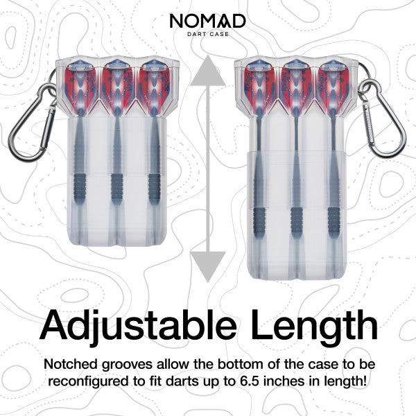 Casemaster Nomad Adjustable Dart Case Clear