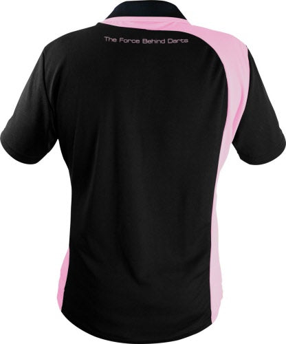Winmau Wincool 2 Dart Shirt - Black/Pink - Double Extra Large (2XL)