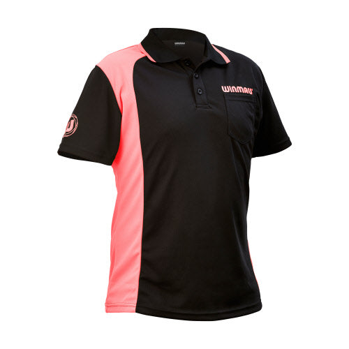 Winmau Wincool 2 Dart Shirt - Black/Pink - Large