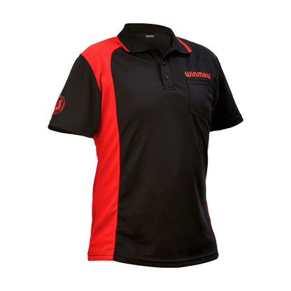 Winmau Wincool 2 Dart Shirt - Black/Red - Double Extra Large (2XL)