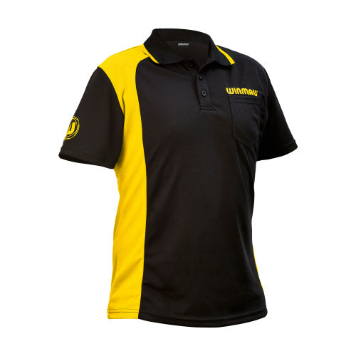 Winmau Wincool 2 Dart Shirt - Black/Yellow - Quad Extra Large (4XL)