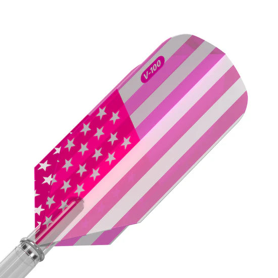 Viper V-100 Dart Flights Slim American Flag Pink Metallic Traditional