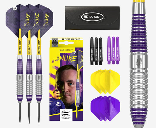 Target Luke Littler Brass Steel Tip Darts 22g