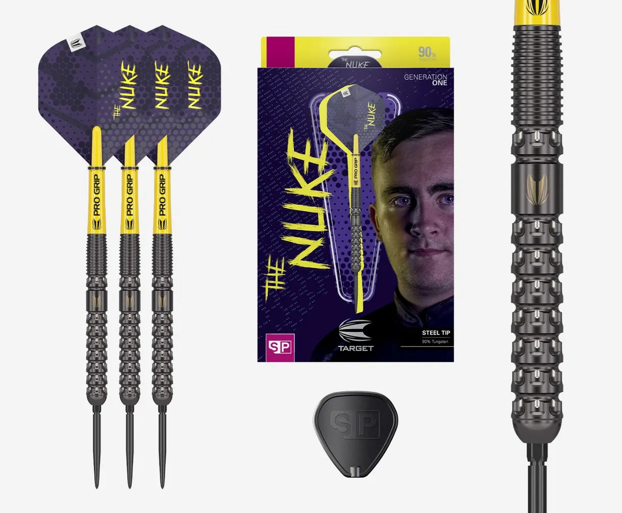 Target Luke Littler G1 Swiss Point Steel Tip Darts 90% Tungsten 23g