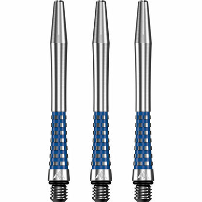 Mission Atom13 Aluminum Shafts - Natural Metal Stems  - Blue - Medium