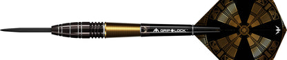 Mission Crypt Darts - Steel Tip 24 gram - M1 - Black & Gold 90% Tungsten