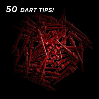 Viper Tufflex Tips II 2BA 50Ct Soft Dart Tips - Red